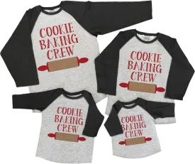 7 ate 9 Apparel Matching Family Christmas Shirts - Cookie Baking Crew Grey Shirt