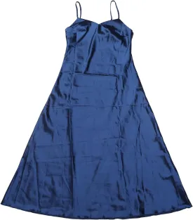 Allegra K Satin Sleeveless Dresses for Women's V Neck Spaghetti Strap Evening Party Silky Maxi Dress