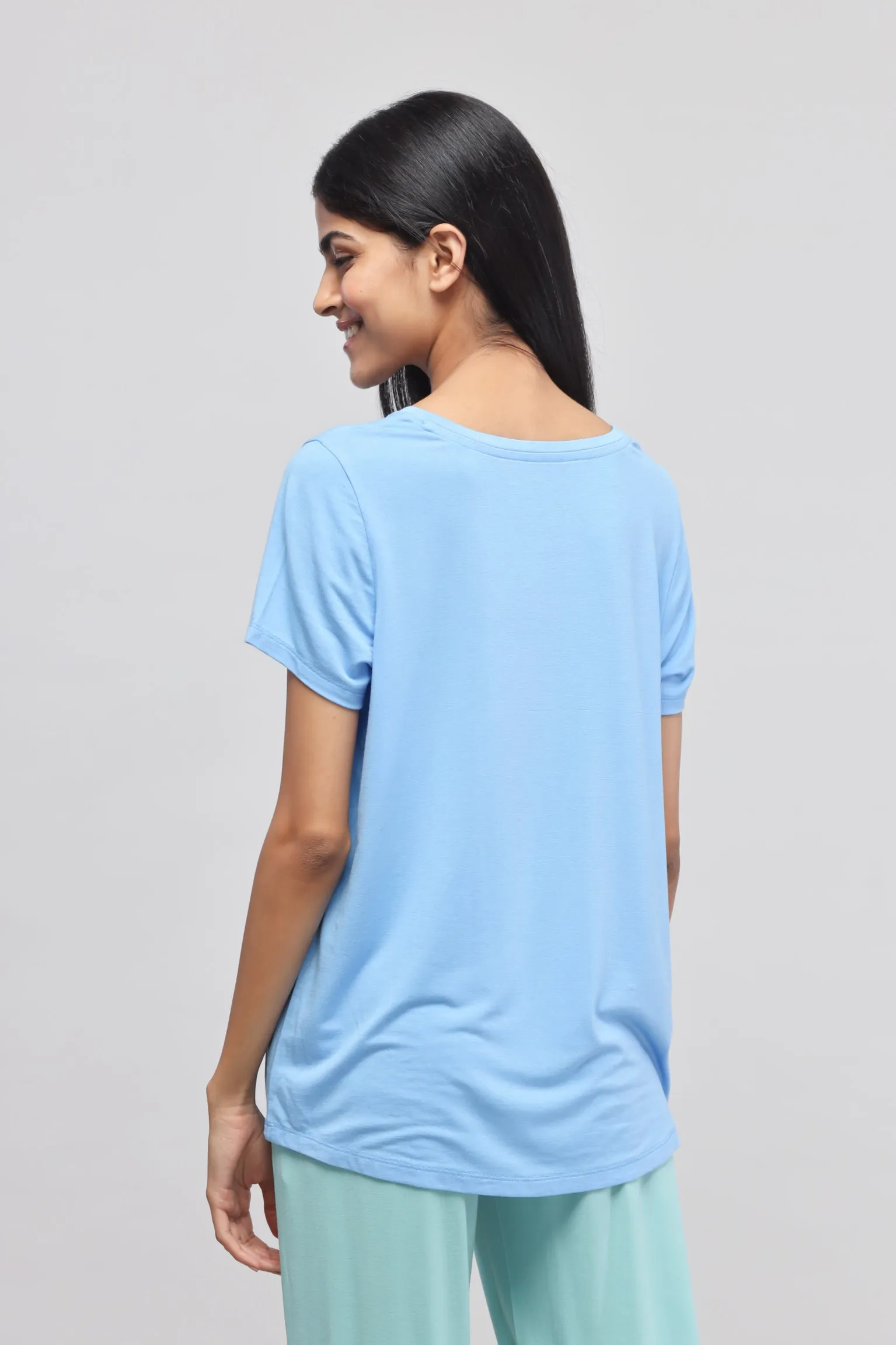 Aqua Straight Pajama Set
