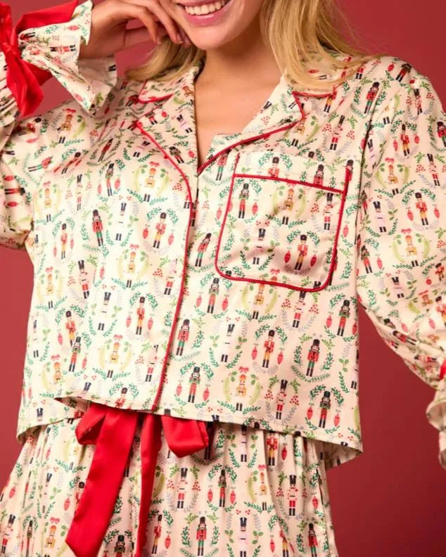 Christmas Toy Soldier Prints Pajama Set
