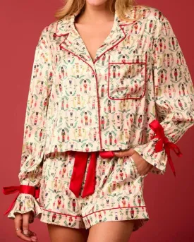 Christmas Toy Soldier Prints Pajama Set