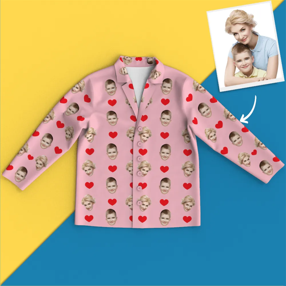 Custom Face Pajamas - Heart