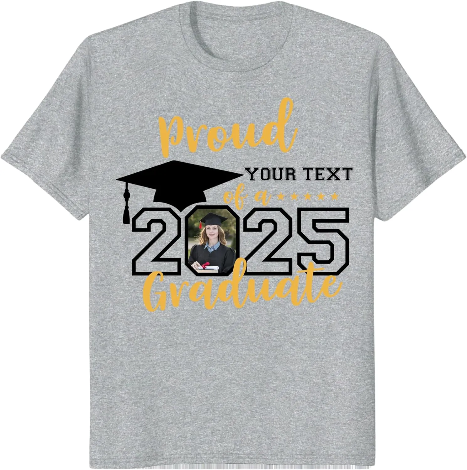 Custom Photo Graduation Shirts, Class of 2025 Family Graduation T-Shirt, Proud Family Graduation Tee, Graduate T Shirts