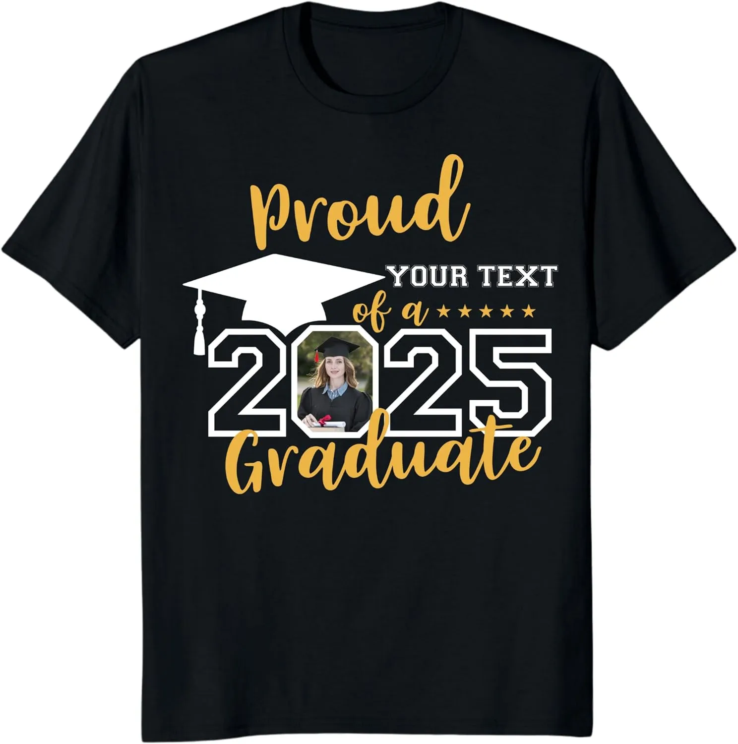 Custom Photo Graduation Shirts, Class of 2025 Family Graduation T-Shirt, Proud Family Graduation Tee, Graduate T Shirts