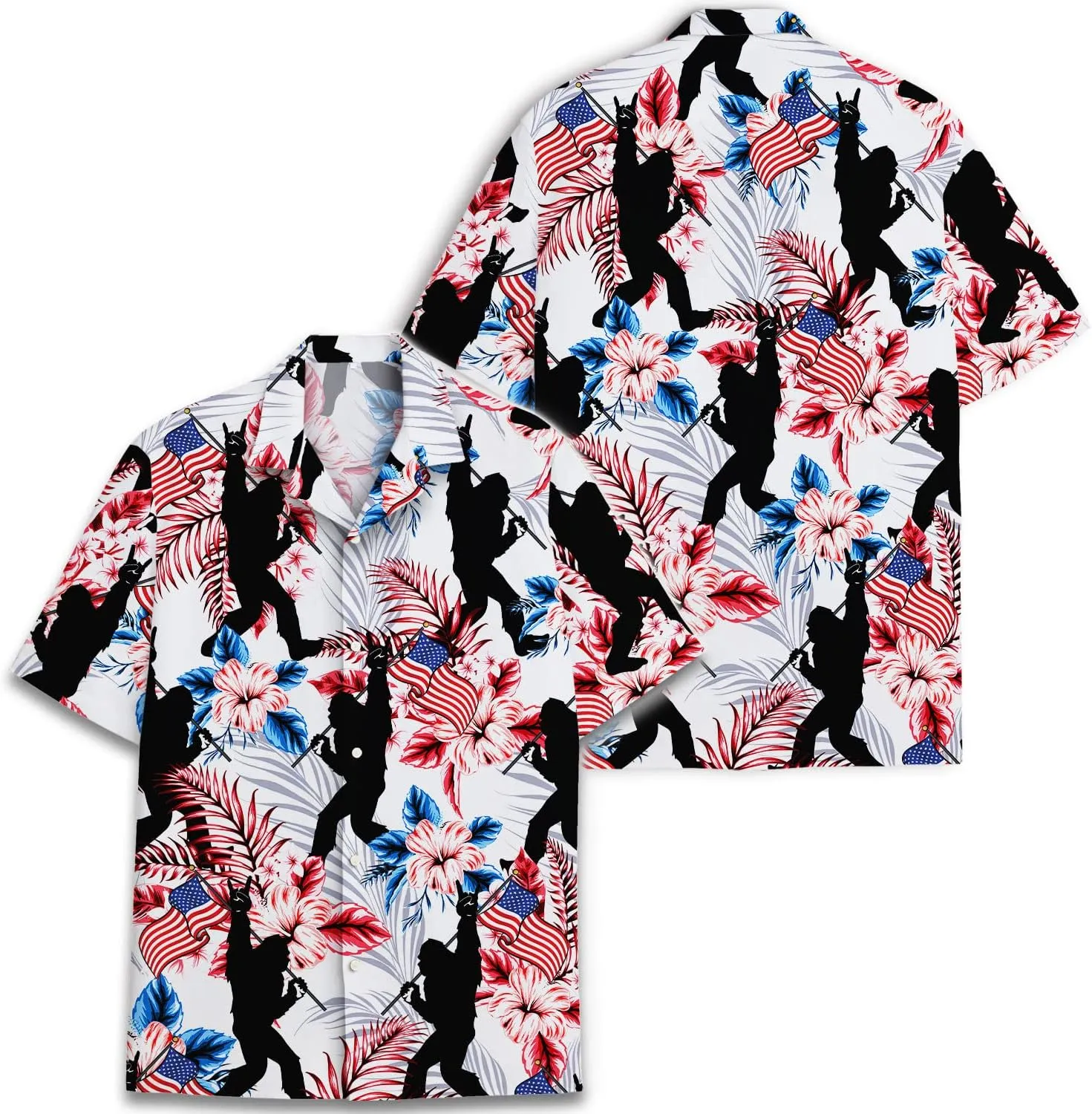 Funny Superheroes Eyes Casual Button Down Short Sleeve Holiday Summer Beach Hawaiian Shirt