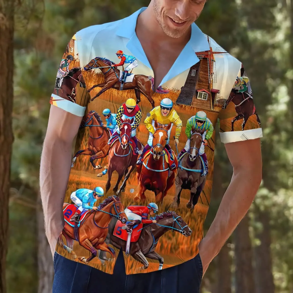 Funny Superheroes Eyes Casual Button Down Short Sleeve Holiday Summer Beach Hawaiian Shirt