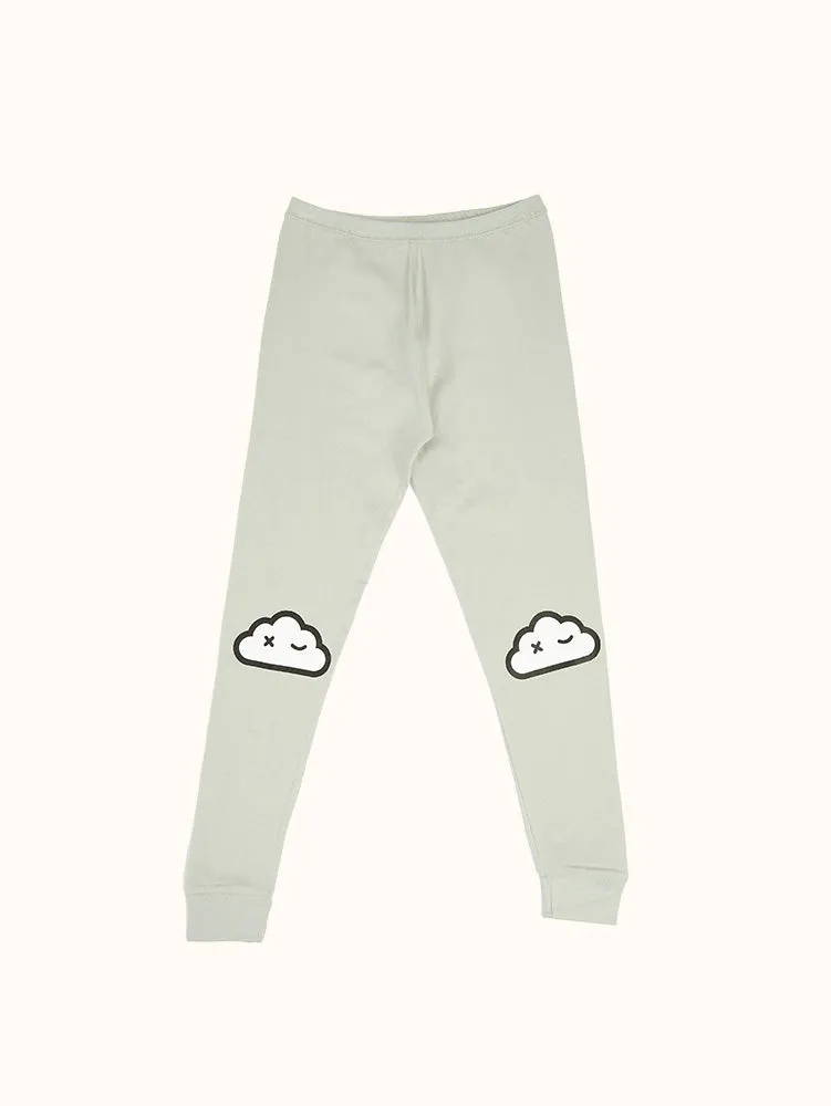 Girls' Cloud Wink Long Sleeve Organic Cotton Pajama Set