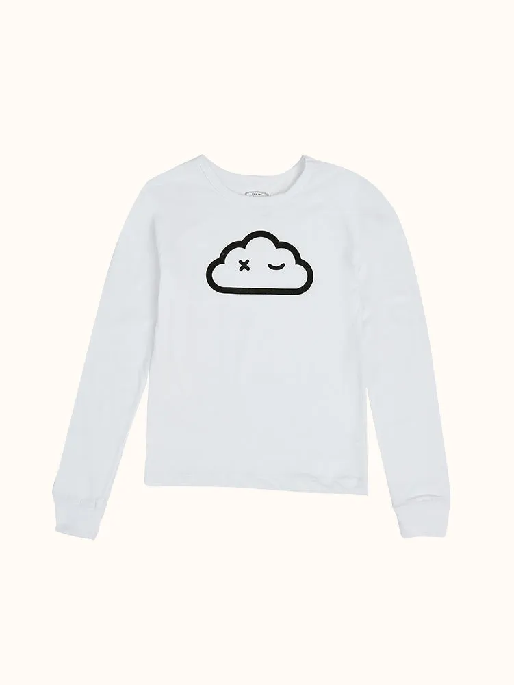 Girls' Cloud Wink Long Sleeve Organic Cotton Pajama Set