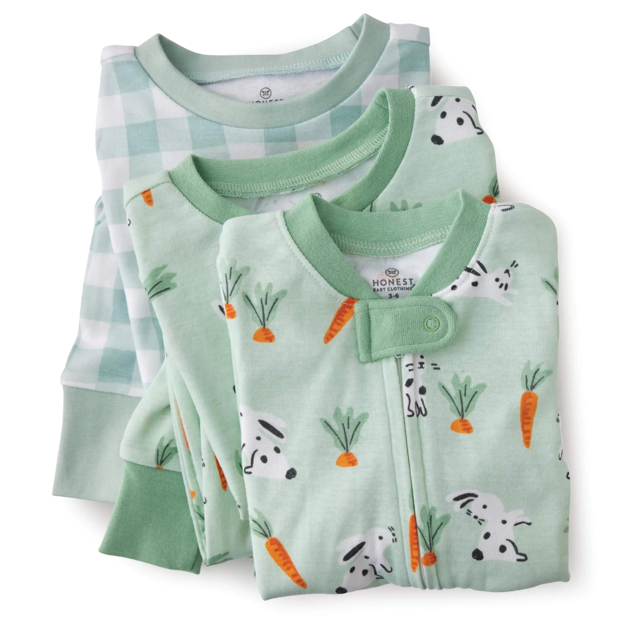 HonestBaby: Sleep & Play Jumpsuit with a Footed Pajamas -Organic Cotton