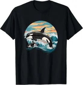 Killer Whale Orca Family T-Shirt