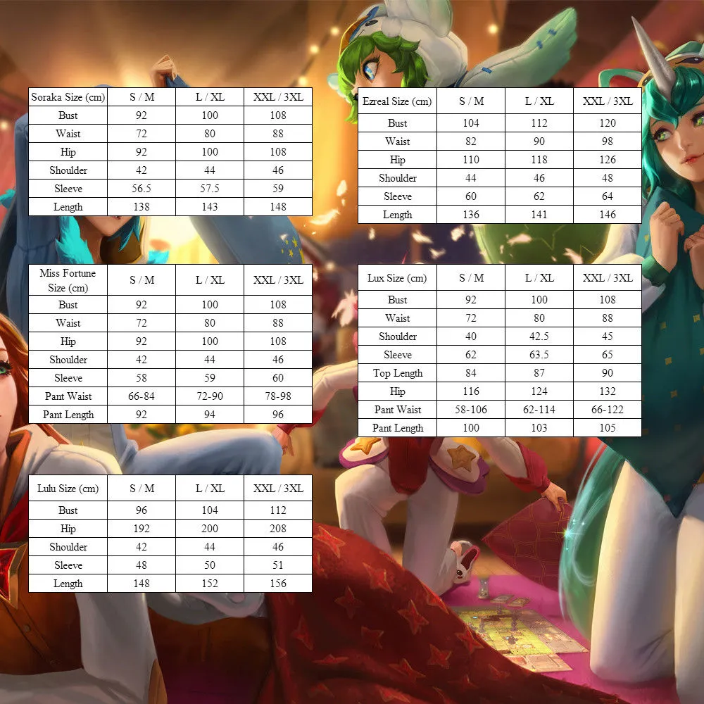 League of Legends Pajama Guardian Soraka Cosplay Kigurumi