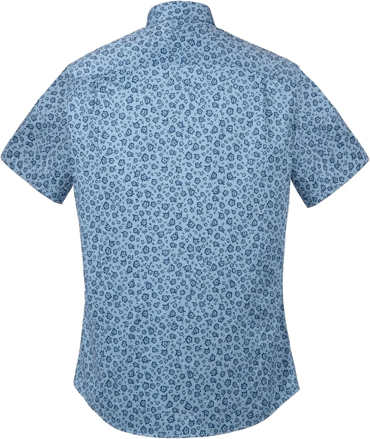 Men's Hawaiian Orchid Floral Print Shirt Short Sleeve Regular Fit Cotton Button Down Tropical Holiday Beach Casual Shirts