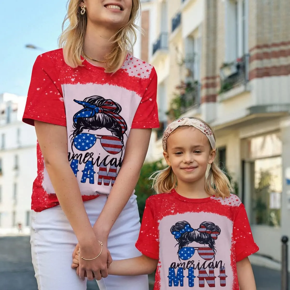 Mommy and Me Matching Shirt Outfit Mama Mini Leopard Love Heart Tshirt Mom Daughter Family Matching Set Clothes