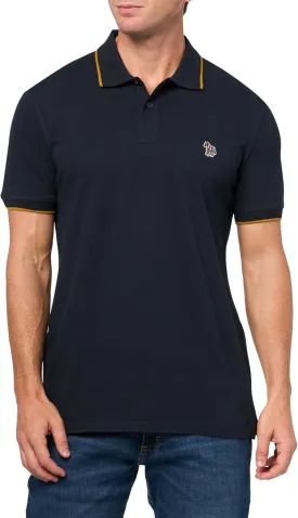 Paul Smith Ps Men's Organic Cotton Zebra Polo Shirt with Contrast Tipping
