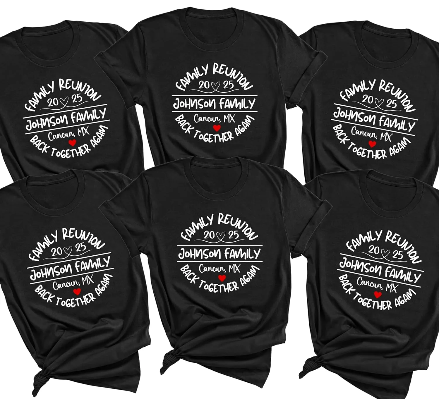 Personalized Handmade Last Name and Travel Location Family Reunion Shirt | Personalized Family Tee for 2025 | Matching Family Vacation Shirts | Custom Family Cruise Shirts | Family Back Together