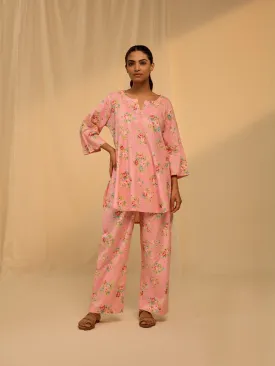Pink Gummies Cotton Night Suit