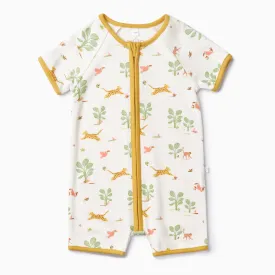 Rainforest Zip Summer Romper