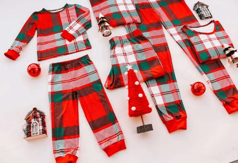 Red Holiday Family Pajamas