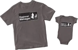 Regional Manager/Assistant to The Regional Manager Matching Family Shirts