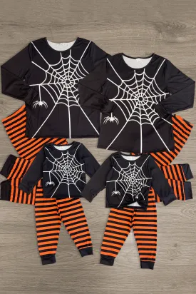 Spiderweb Stripe Family Pajamas