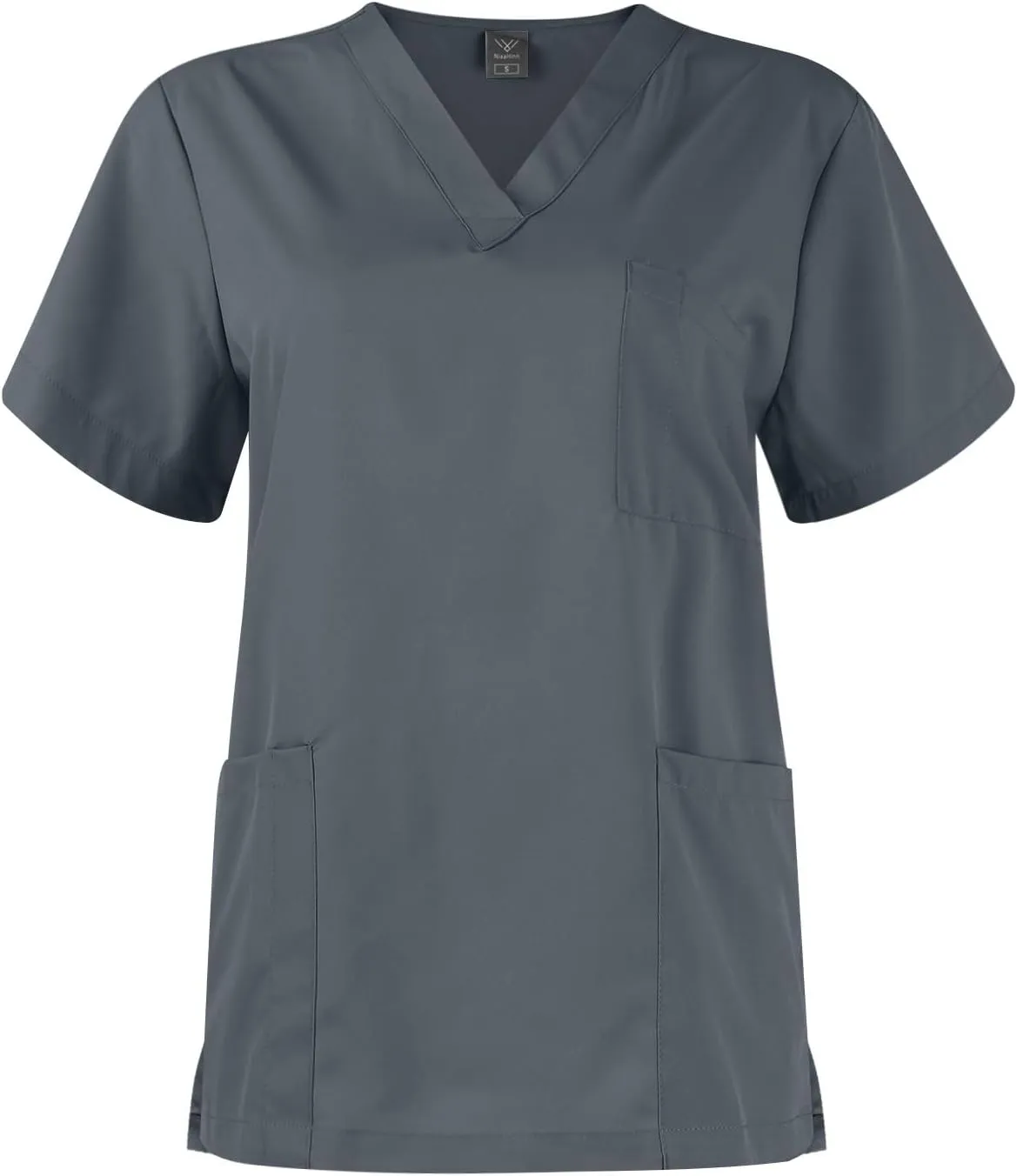 Women Scrubs Set V-Neck Stretch Tops with Pockets & Cargo Pants Jogger Nurse Work Uniform Quick Drying