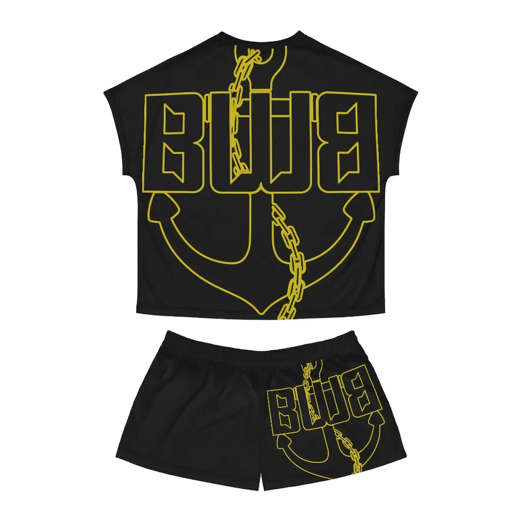 Women's Black Short Pajama Set