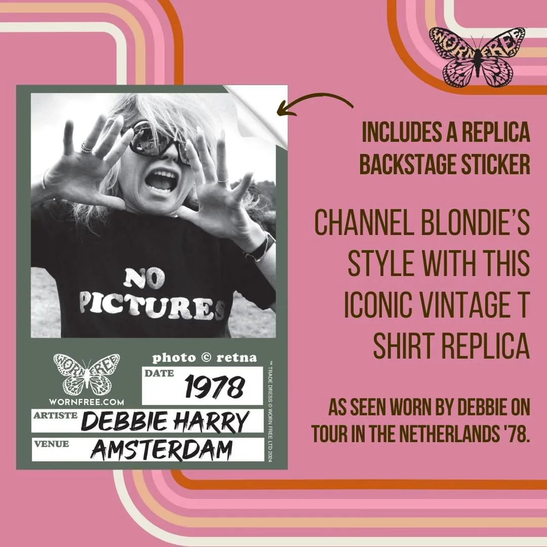 Worn Free Debbie Harry Vintage T Shirts - No Pictures Shirt - Organic Cotton